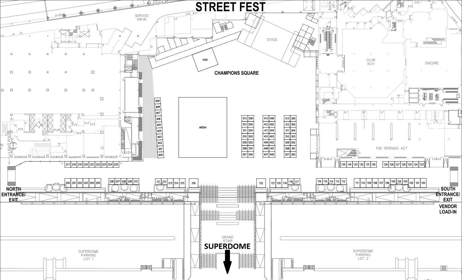 New Orleans Booth Map