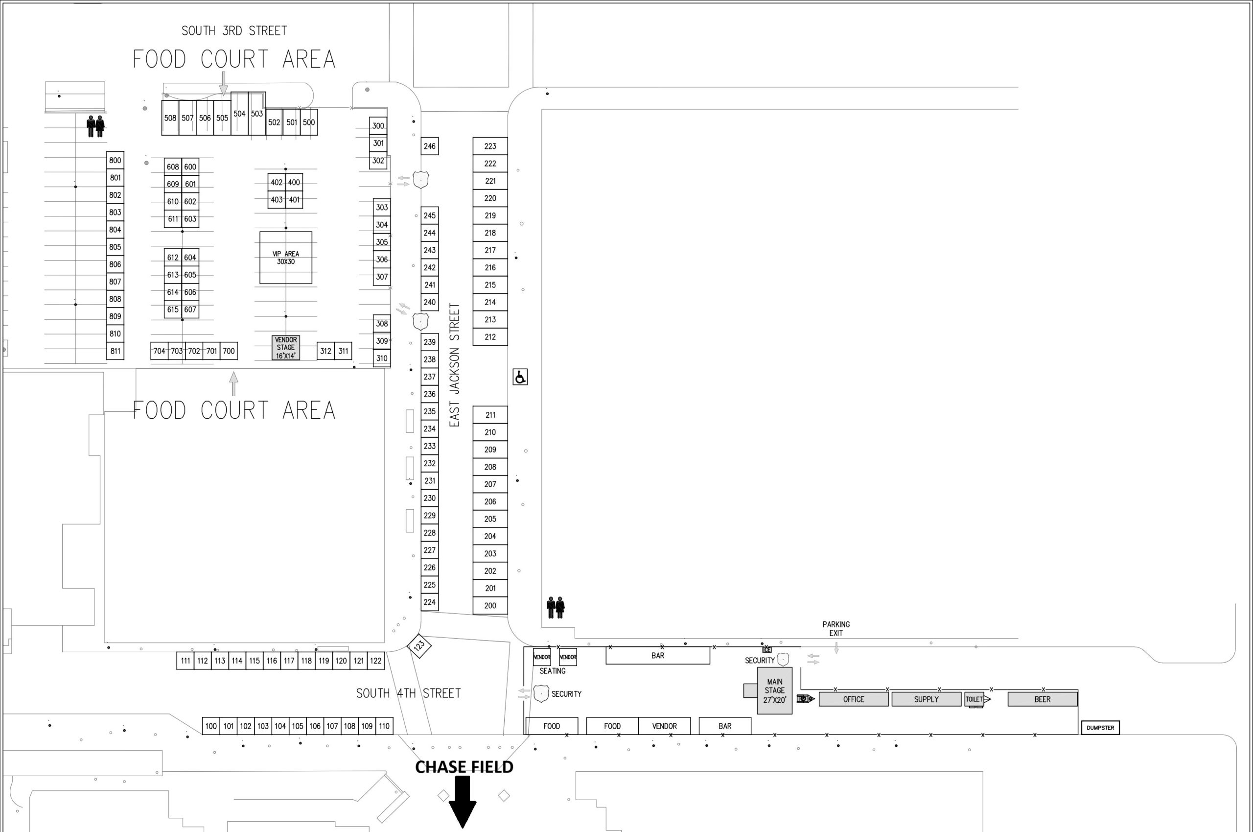 Phoenix Street Fest Map