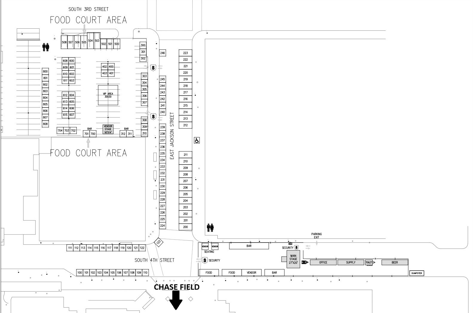 Phoenix Street Map